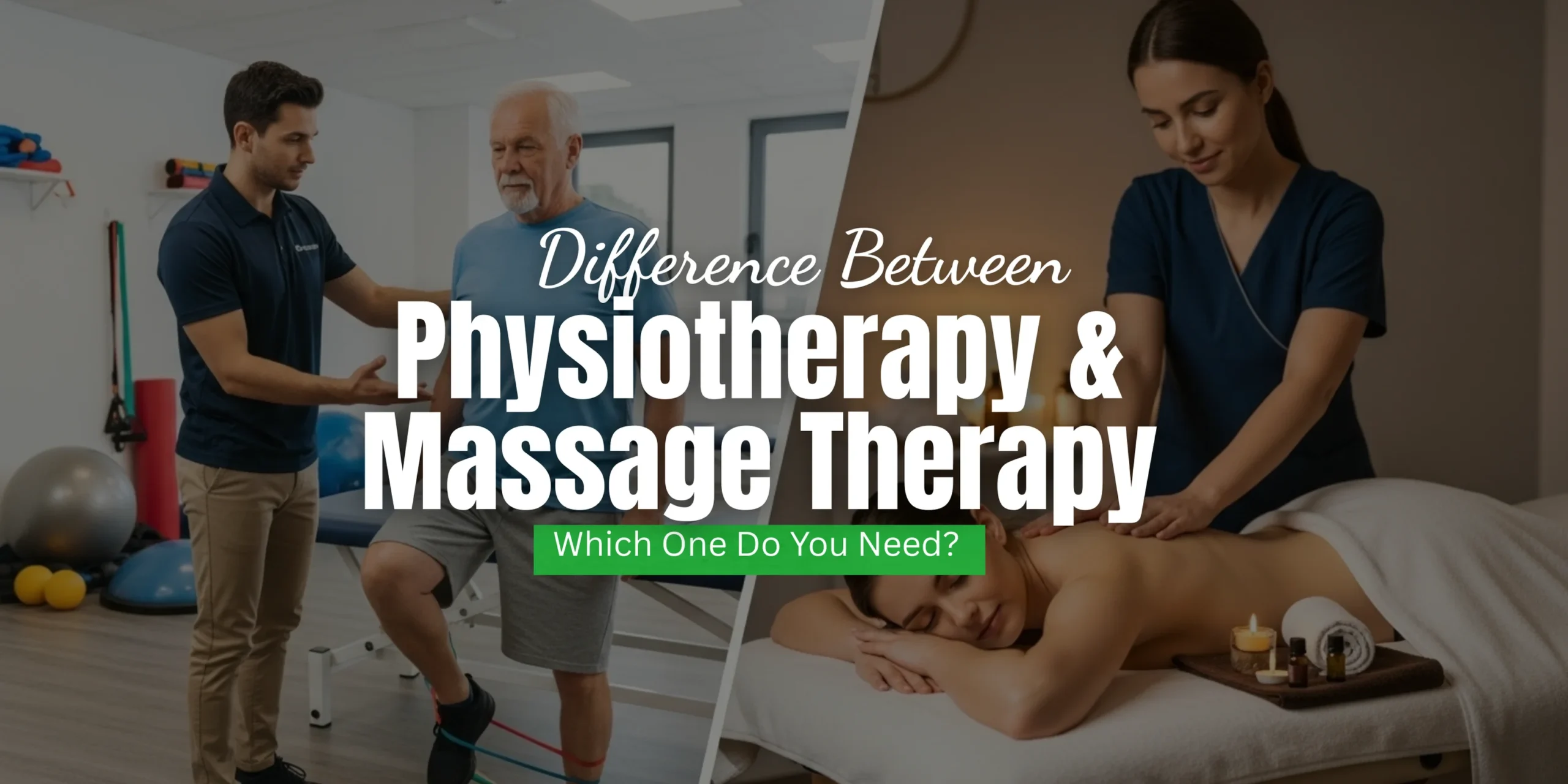 Difference Between Physiotherapy and Massage Therapy: Which One Do You Need?