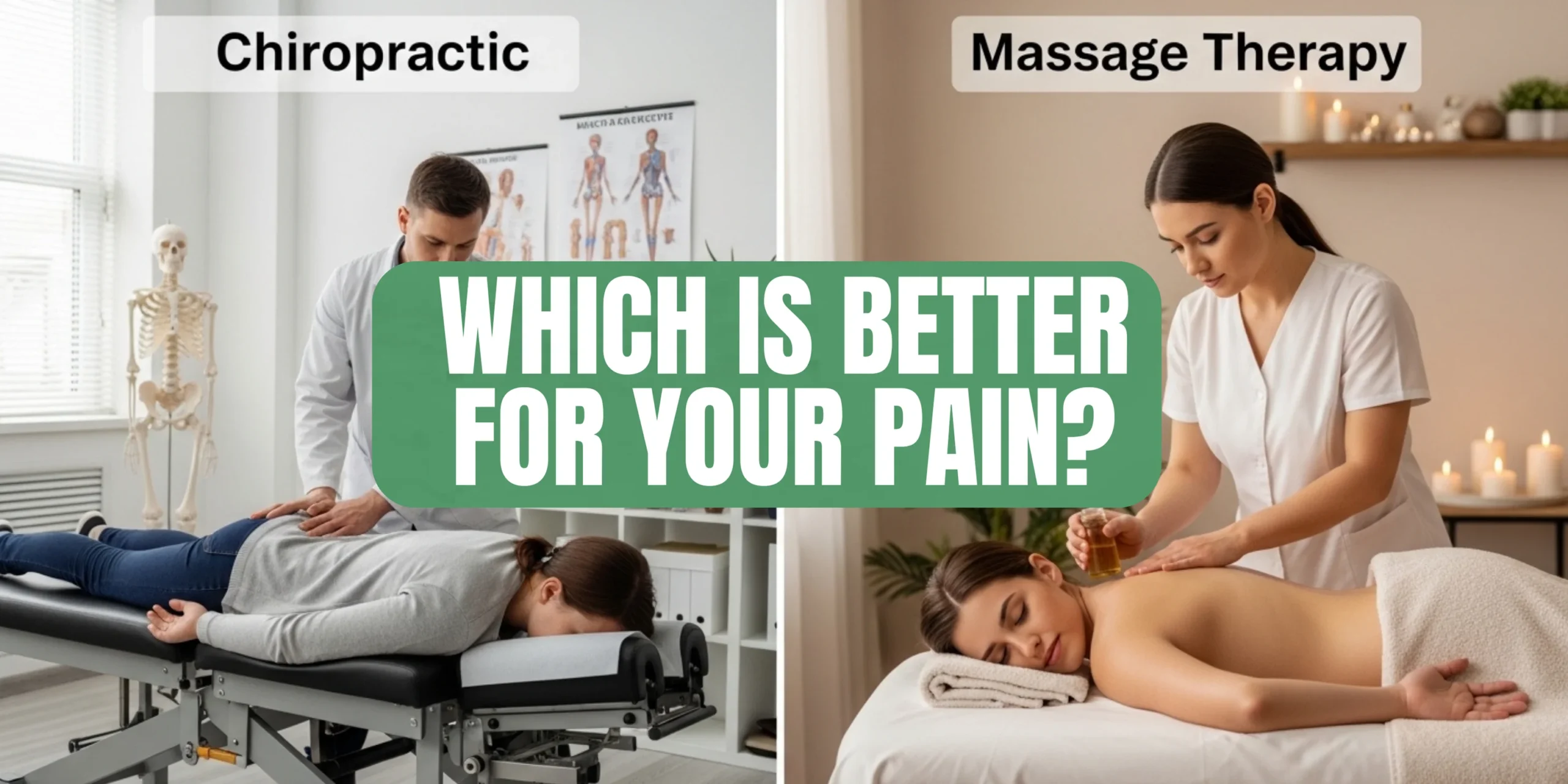 Chiropractic vs. Massage Therapy – Which Is Better for Your Pain?