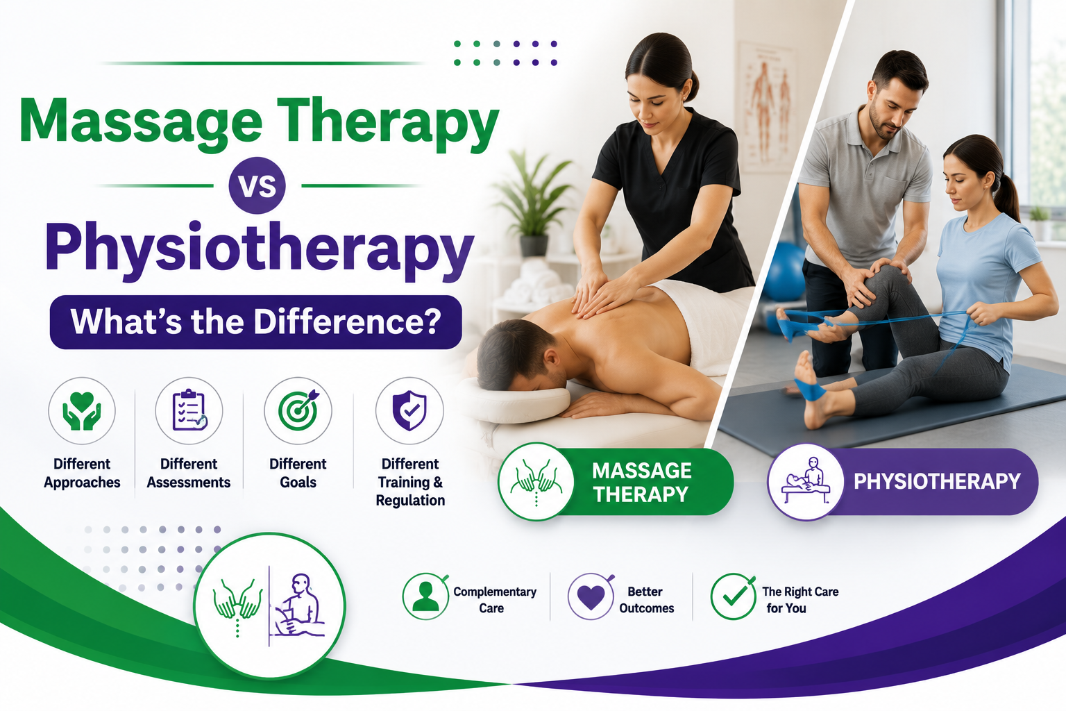 Massage Therapy vs Physiotherapy: What’s the Difference?
